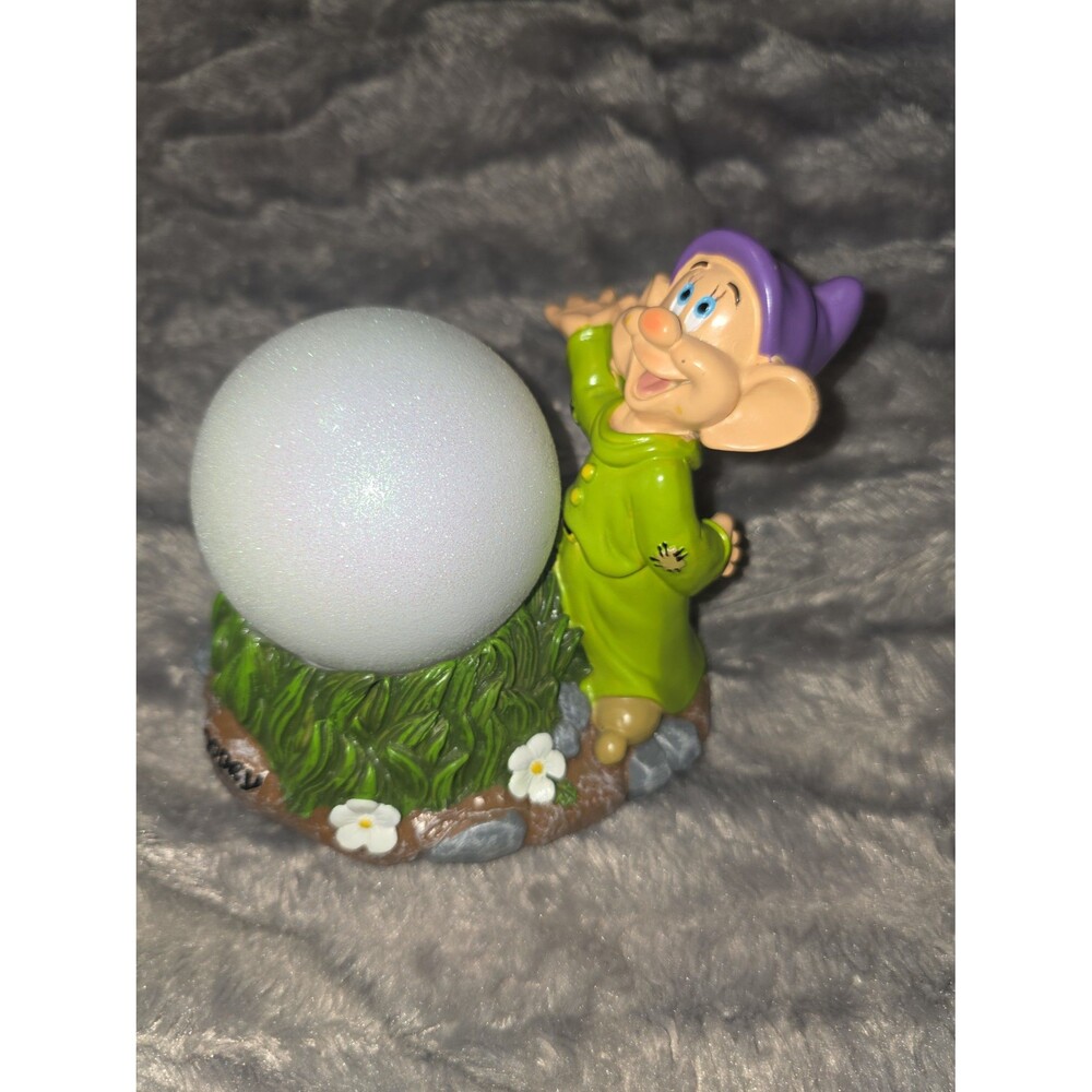 Disney ceramic dopey solar garden statue figure!
